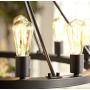 Lacey Black Wagon Wheel Chandelier 28'' Wide Modern Industrial Rustic Open Round Frame LED 12-Light Fixture for Dining Room House Island Entryway Bedroom Living Room - Franklin Iron Works