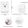 Bear Night Lights, Night Light Kids, Bedside lamp for Children, Baby Nursery Light, LED Lights - Break Resistant/Eye Caring/Adjustable Brightness & Color/Time Setting/Touch-Control & Remote Control