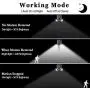 Solar Lights Outdoor, Motion Sensor Solar Flood Lights, Dusk to Dawn Landscape Lights, Wireless Security Lights 2-in-1 for Driveway Porch Path Solar Powered, EMANER (6500K Solar Floodlights, 1-Pack)