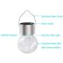 KIMI HOUSE 12 Pack Warm White Hanging Solar Powered LED Lights, Cracked Glass Ball Lights, Waterproof Outdoor Decorative Lanterns for Garden, Yard, Patio, Lawn, Party, Wedding