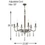 6-Light Wood Metal Chandelier Pendant French Country Farmhouse Chandelier Handmade Wooden French Country Lighitng for Living Room Bedroom Kitchen Foyer 6-Light Wood Metal Chandelier Pendant French Country Farmhouse Chandelier Handmade Wooden French Country Lighitng for Living Room Bedroom Kitchen Foyer