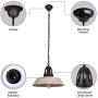 SUSUO Lighting Simplicity Barn Pendant Light Rustic Farmhouse Hanging Lighting Fixtures for Dining Room, Kitchen, Indoor Industrial Lamp (Cream)