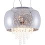 Crystal Modern Pendant Light Grey Bubble Glass Shade Chandeliers Drum with Hanging Crystals for Hallway, Bedroom, Living Room, Kitchen, Dining Room,UL Listed, HUOYAN-LIGHTING Crystal Modern Pendant Light Grey Bubble Glass Shade Chandeliers Drum with Hanging Crystals for Hallway, Bedroom, Living Room, Kitchen, Dining Room,UL Listed, HUOYAN-LIGHTING
