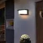 Shinbeam Outdoor Wall Porch Lights Led Matte Black Wall Mount Exterior Lamp Ip65 Waterproof Lighting Fixture 3-Color-Changeable Wall Fixture Warm White Cold White and Nature White Color(Black)
