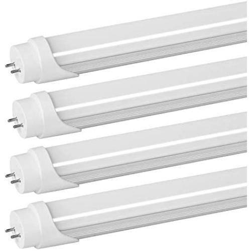 2FT LED Tube Light Bulb,9W(25W Equiv),Daylight 5000K,1350 LM Super Bright,F17T8 F18T8 F20T10/CW Fluorescent Replacement,Single-end Powered,Ballast Bypass,2 Foot LED Bulb for Kitchen Bedroom - 4 Pack