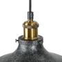 KSANA 14.2 Wide Industrial Pendant Lighting, Big Bran Hanging Light Fixture with Hand-Paint Baking Finish for Kitchen Island, Dining Room, Bedroom and Foyer(Dark Grey)