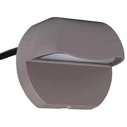 Arrownine Landscape Lighting Cast Aluminum 2.5 Watt Deck LED Lights Low Voltage 12V AC/DC Outdoor Patio Step Light,Post Stair Fence Lighting Soft Warm White Water Resistant IP65,Bronze Finish 1-Pack