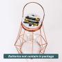 Iron Geometric Lantern Lamp, Warm White LED Table Lamp, Cordless Portable Desk Lamp, Tabletop Hanging Home Decoration, Outdoor Garden Lights for Bedroom Living Room Wedding Party - Gold