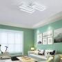 LED Ceiling Light Modern Flush Mount Light Fixture,42W 2600lm Rectangle Lights for Bedroom Kitchen Living Room Ceiling Lamp,Cool White 6000K White
