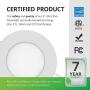 Sunco Lighting 12 Pack 4 Inch Slim LED Downlight with Junction Box,10W=60W, 650 LM, Dimmable, 3000K Warm White, Recessed Jbox Fixture, Simple Retrofit Installation - ETL & Energy Star