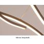 WnLit Antlers Soft Chandeliers, Elegant dimmable LED Ceiling Lights, Living Room Dining Table and bar Decoration Lights, Lighting lampshade Pendant 98-240V,Gold,2heads