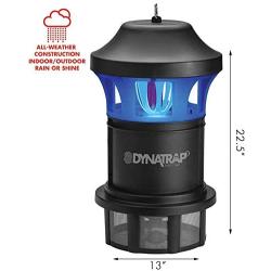 DynaTrap DT1775 1 Acre XL Mosquito and Insect Trap with AtraktaGlo Light - Black