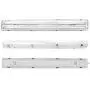 Brillihood LED Vapor Proof 4ft Light Fixture, 36 Watt, 4000lm, 6000K (Bright White), Clear Cover, IP65 Waterproof 4 Long Overhead Shop Light, Indoor / Outdoor Lighting, 4-Pack