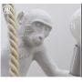 IJ INJUICY Loft Vintage Resin Hemp Rope Monkey Pendant Light Fixture Industrial Retro E26 Edison Ceiling Pendant Lamp for Dining Living Room Childrens Bedroom Bar Cafe