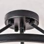 Maxax-Semi Flush Mount Ceiling Light (Antique Black 3 Lights)