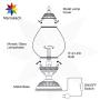 Mini Turkish Table Lamp Marrakech Stained Moroccan Lantern Handmade Mosaic Glass Desk Lamp Energy Saving Bedside Lamp for Bedroom Decorative Lamp for Living Room (4)