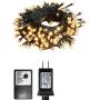 Vanthylit Christmas Lights 200 LED 65ft Fairy Lights Plug in, Indoor Outdoor Christmas Tree Lights String Lights, Outside Lights for Xmas/Home/Party/Christmas Decorations Warm White– Green Cable