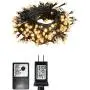 Vanthylit Christmas Lights 200 LED 65ft Fairy Lights Plug in, Indoor Outdoor Christmas Tree Lights String Lights, Outside Lights for Xmas/Home/Party/Christmas Decorations Warm White– Green Cable