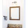 XiNBEi Lighting Bathroom Vanity Light, Modern Wall Light with Glass, Brushed Nickel 2 Light Bath Bar Light XB-W1235-2-BN