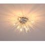 Dellemade Sputnik Chandelier, 8-Light Flush Mount Ceiling Light for Bedroom, Living Room, Dining Room, Office (Silver)