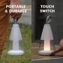 LUTEC LED 190LM Night Light Touch-Button Operation 3 Step Dimmer Portable & Moveable Table Light Outdoor,Waterproof Exterior Atmosphere Lighting for Patio, Tent