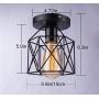 Licperron Semi-Flush Mount Ceiling Light E26 E27 Retro Black Industrial Ceiling Light Fixture for Porch Hallway Kitchen Farmhouse Lighting 2 Pack Licperron Semi-Flush Mount Ceiling Light E26 E27 Retro Black Industrial Ceiling Light Fixture for Porch Hallway Kitchen Farmhouse Lighting 2 Pack