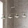 Emile Oiled Rubbed Bronze Large Linear Island Pendant Chandelier 43 1/2'' Wide Farmhouse Industrial Rustic LED 4-Light Fixture for Kitchen Island Dining Room - Franklin Iron Works