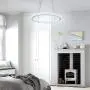 Ganeed Chandeliers,Crystal Glass Chandelier,Pendant Lighting Ceiling Lights Fixtures for Living Room Bedroom Restaurant Porch Dining Room,One Rings (Dia 11.8'',6500K)