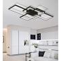 LED Ceiling Lamp Living Room 105Cm Design Ceiling Dimmable Lamp Modern Ceiling Lamps Acrylic - Panel Metal Lamp Dining Room Lamp 72W with Remote Control [Energy Class A]