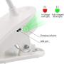 Miday Clip on Lamp,Battery Powered Reading Lamp,Clip on Light for Bed Clip on Battery Light with 3 Brightness Level,USB Rechargeable, Reading Lamp