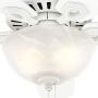 Hunter Builder Indoor Ceiling Fan with LED Light and Pull Chain Control, 42'', White / Light O