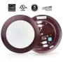 ECOELER 4Pack 5/6 inch Dimmable LED Disk Light Flush Mount Ceiling Fixture for Home Improved, 15W 4000K Cool White Surface Mount or Recessed Light, Bronze Color Aluminum Baffle Trim ECOELER 4Pack 5/6 inch Dimmable LED Disk Light Flush Mount Ceiling Fixture for Home Improved, 15W 4000K Cool White Surface Mount or Recessed Light, Bronze Color Aluminum Baffle Trim