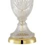Traditional Table Lamp Cut Glass Urn Brass White Cream Bell Shade for Living Room Family Bedroom Bedside Nightstand - Regency Hill