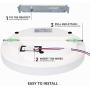 LE Flush Mount Ceiling Light Fixture Waterproof 24W LED Ceiling Light (2x100W Equivalent), 2400lm 13 Inch 3000K Warm White Ceiling Lamp for Bathroom, Kitchen, Bedroom, Porch, Hallway, Non Dimmable