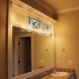 Bathroom Light fixtures 3 Light, Brushed Nickel Wall Sconce with Clear Glass Shade and Metal Base for Hallway,Living Room,Over Mirror