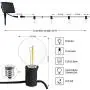 29Feet Solar String Lights Outdoor G40 Patio Lights with 25 LED Shatterproof Bulbs, 4 Light Modes, Weatherproof Hanging Lights for Backyard Bistro Pergola Party Decor, E12 Base, 2700K, Black 29Feet Solar String Lights Outdoor G40 Patio Lights with 25 LED Shatterproof Bulbs, 4 Light Modes, Weatherproof Hanging Lights for Backyard Bistro Pergola Party Decor, E12 Base, 2700K, Black