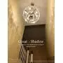 Antilisha Gold Crystal Chandelier Lighting for Dining Rooms Kids Bedroom Foyer Entryway Ceiling Hanging Pendant Chandelier Light Fixture Small Geometric Raindrop Lamp 17.7’’ 6 Lights