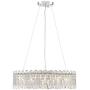 Alyssa Chrome Crystal Pendant Chandelier 23 1/2& Wide Modern Drum LED 8-Light Fixture for Dining Room House Foyer Kitchen Island Entryway Bedroom Living Room - Possini Euro Design