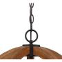 Cass Oil Rubbed Bronze Painted Wood Orb Pendant Chandelier 19'' Wide Modern Farmhouse 5-Light Fixture for Dining Room House Foyer Kitchen Island Entryway Bedroom Living Room - Possini Euro Design