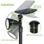 Outdoor Solar Lights, 18 LED Spotlight Waterproof Landscape Lights Solar Security Lamps for Garage Deck Garden Wall (White Light, Pack of 2)
