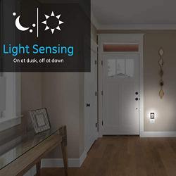 GE CoverLite LED Night Light, Plug-in, Dusk to Dawn Sensor, Home Decor, UL-Listed, Ideal for Kitchen, Bathroom, Bedroom, Office, Nursery, Hallway, 11332, 1 Pack, Oil Rubbed Bronze | Geometric