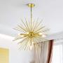 Maxax Sputnik Chandelier Gold Ceiling Lighting 7 Lights Pendant Lamp Fixture for Dining Room,Bedroom,Kitchen