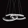 Antilisha Modern Chandelier Lighting Ceiling Girls Bed-Room Crystal Chandeliers Led Lighting Fixtures Small Medium Size 2 C Ring Pendant Lights for Bath-Room Entry-Way Bedroom Cool White