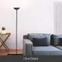 Brightech SkyLite LED Torchiere Floor Lamp – Bright, High Lumen Uplight for Reading in Living Rooms & Offices - 3 Way Dimmable to 30 Percent Brightness - Tall Standing Pole Light - Black