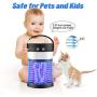[3 in 1] Bug Zapper & Insect Fly Pest Attractant Trap & LED Camping Lantern, IP44 Waterproof, USB/Solar-Rechargeable, 9-H Battery Life, Insect Fly Traps, Mosquito Zappers, Mosquito Killer for Outdoor