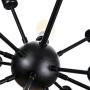 mirrea Sputnik Chandelier Vintage Edison Light Fixture Industrial Starburst Lighting with 12 Lights Black Paint Finished Metal