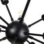 mirrea Sputnik Chandelier Vintage Edison Light Fixture Industrial Starburst Lighting with 12 Lights Black Paint Finished Metal