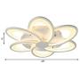 LAKIQ Modern LED Flush Mount Ceiling Light Fixture Flower-Shaped Acrylic LED Chandelier Ceiling Light Living Room Close to Ceiling Lighting for Bedroom Dining Room(6 Lights, Warm Light) LAKIQ Modern LED Flush Mount Ceiling Light Fixture Flower-Shaped Acrylic LED Chandelier Ceiling Light Living Room Close to Ceiling Lighting for Bedroom Dining Room(6 Lights, Warm Light)