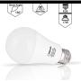 LOHAS A19 LED Bulb 150W Equivalent(UL Listed), 17 Watt Daylight White 5000K LED, 1600 Lumen Energy-Efficient Light Bulb, E26 Medium Base for Living Room, Kitchen, Bedroom, Non-Dimmable, 4 Pack