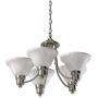 Hardware House 544452 54-4452 Bristol 5 Light Chandelier, 24''x15'', Satin Nickel